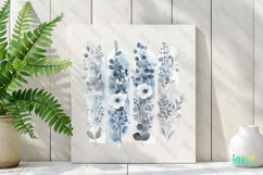 Wildflowers Brushstroke Clipart Product Image 2