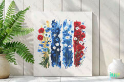 Wildflowers Brushstroke Clipart Product Image 2
