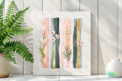 Wildflowers Brushstroke Clipart Product Image 2