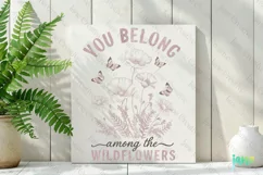 You Belong Among The Wildflowers Vintage Flower Clipart Product Image 2