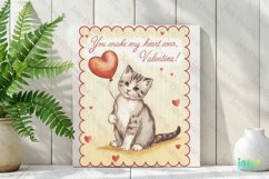 You Make My Heart Soar Valentine Illustration Card Product Image 2