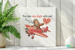 You Rate Sky-high with me Valentine Vintage PNG Product Image 2