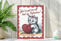 You&#039;ve Got Me All Tied Up Valentine Illustration Card Product Image 2
