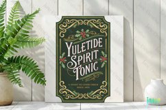 Yuletide Spirit Tonic Label Sublimation Product Image 2