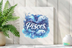 Pisces Zodiac Bundle Clipart Sublimation Product Image 2