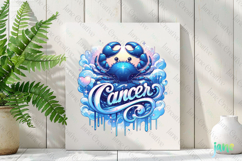 Cancer Zodiac Bundle Clipart Sublimation Product Image 2