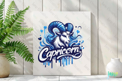 Capricorn Zodiac Bundle Clipart Sublimation Product Image 2