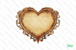 Vintage Valentine Label Sublimation Clipart Product Image 1