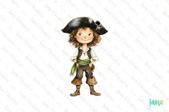 Watercolor Pirate Clipart Product Image 1