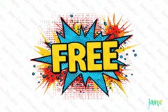 Pop Art Sale Advertisement Clipart Product Image 1