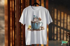 Gnome Coffee Cup Watercolor Clipart Product Image 3