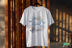 Watercolor Floral Butterflies Letter B Product Image 3