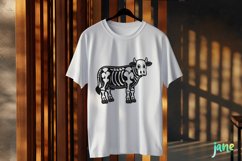 Skeleton Cow Sublimation Clipart Product Image 3