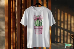 Pink Western Cowgirl Cactus Clipart Product Image 3