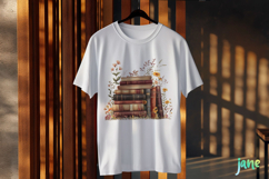 Boho Spring Floral Book Sublimation Clipart Product Image 3