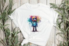 Watercolor Pixelated Sublimation Clipart Product Image 3