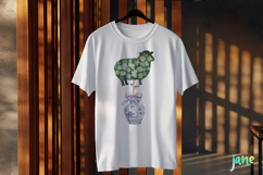Easter Lamb Chinoiserie Clipart Product Image 2
