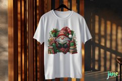 Cute Christmas Gnome And Books Clipart Product Image 3