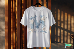 Watercolor Floral Butterflies Letter L Product Image 2
