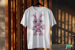 Cute Easter Robot Sublimation Clipart Product Image 3