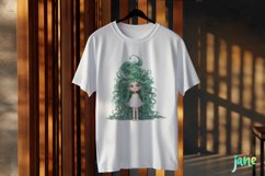Quirky Plants Girl Sublimation Clipart Product Image 3
