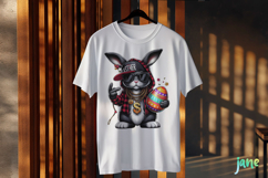 Retro Easter Bunny Sublimation Clipart Product Image 3