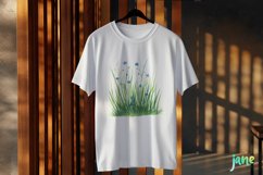 Green Grass And Flowers Clipart Product Image 3