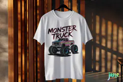 Easter Monster Truck Funny Gamer Boys Kids Clipart Product Image 3