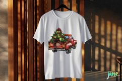 Hand-drawn Cartoon-style Truck Christmas clip art Product Image 2