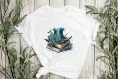 Gothic Turquoise Halloween Book Sublimation Product Image 3