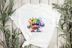 Watercolor Pixelated Sublimation Clipart Product Image 3
