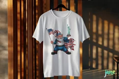 4th Of July Patriotic Gnome Clipart Product Image 3