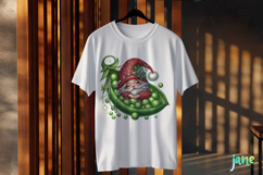 Spring Gnome Peas Garden Clipart Product Image 3