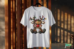 Hand-drawn Cartoon-style Reindeer Christmas clip art Product Image 2