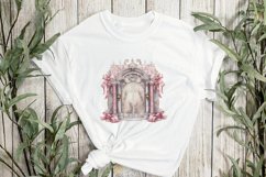 Pink Christmas Gate Sublimation Clipart Product Image 2