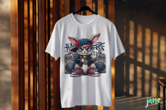 Retro Easter Bunny Sublimation Clipart Product Image 3