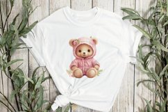 Cute Pink Baby Bear Sublimation Clipart Product Image 3