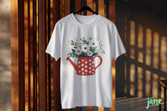 Daisy Can Spring Rustic Farm Vintage Clipart Product Image 2