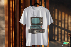 Retro Television Set Sublimation Clipart Product Image 3