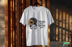 Messy Bun Having Fun Sublimation Product Image 3