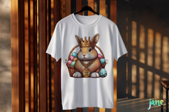 Retro Easter Bunny Sublimation Clipart Product Image 3