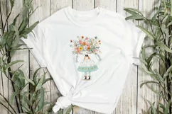 Pastel Girl Children's Book Clipart Product Image 3