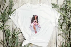 Beautiful Christmas Fairy Sublimation Clipart Product Image 3