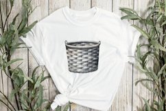 Minimalistic Furniture Basket Sublimation Clipart Product Image 3