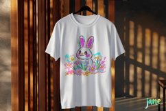 Brushstroke Easter Bunny Clipart Product Image 2
