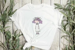 Girl With Flowers Children's Book Clipart Product Image 3