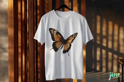 Orange Hand Drawing Butterfly Clipart Product Image 3