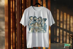 Watercolor Hanukkah Family Clipart Product Image 2