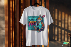 Retro Easter Bunny Sublimation Clipart Product Image 3