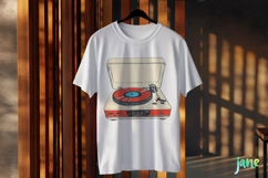 Retro Turntable Sublimation Clipart Product Image 3